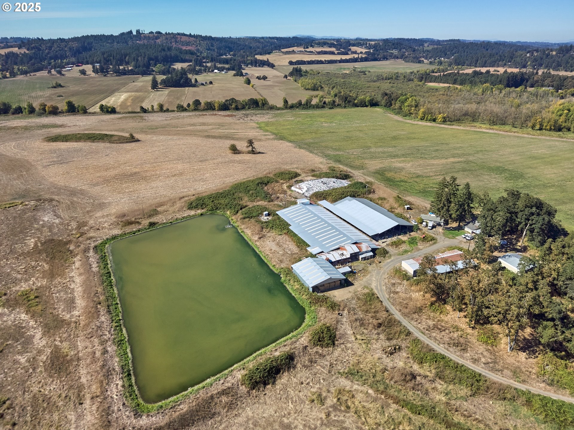 4481 Hennies Road Southeast Turner, OR 97392 - Photo 46 of 47 an aerial view of a house with a outdoor space
