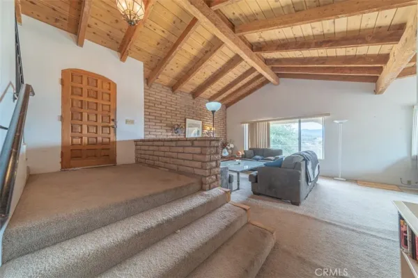 a view of backyard of a house