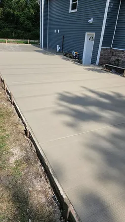 a view of balcony and yard