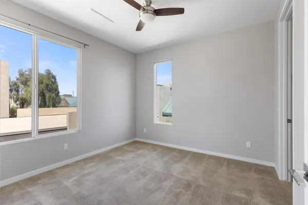 a kitchen with lots of counter top space