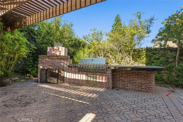 a view of outdoor space and barbecue grill