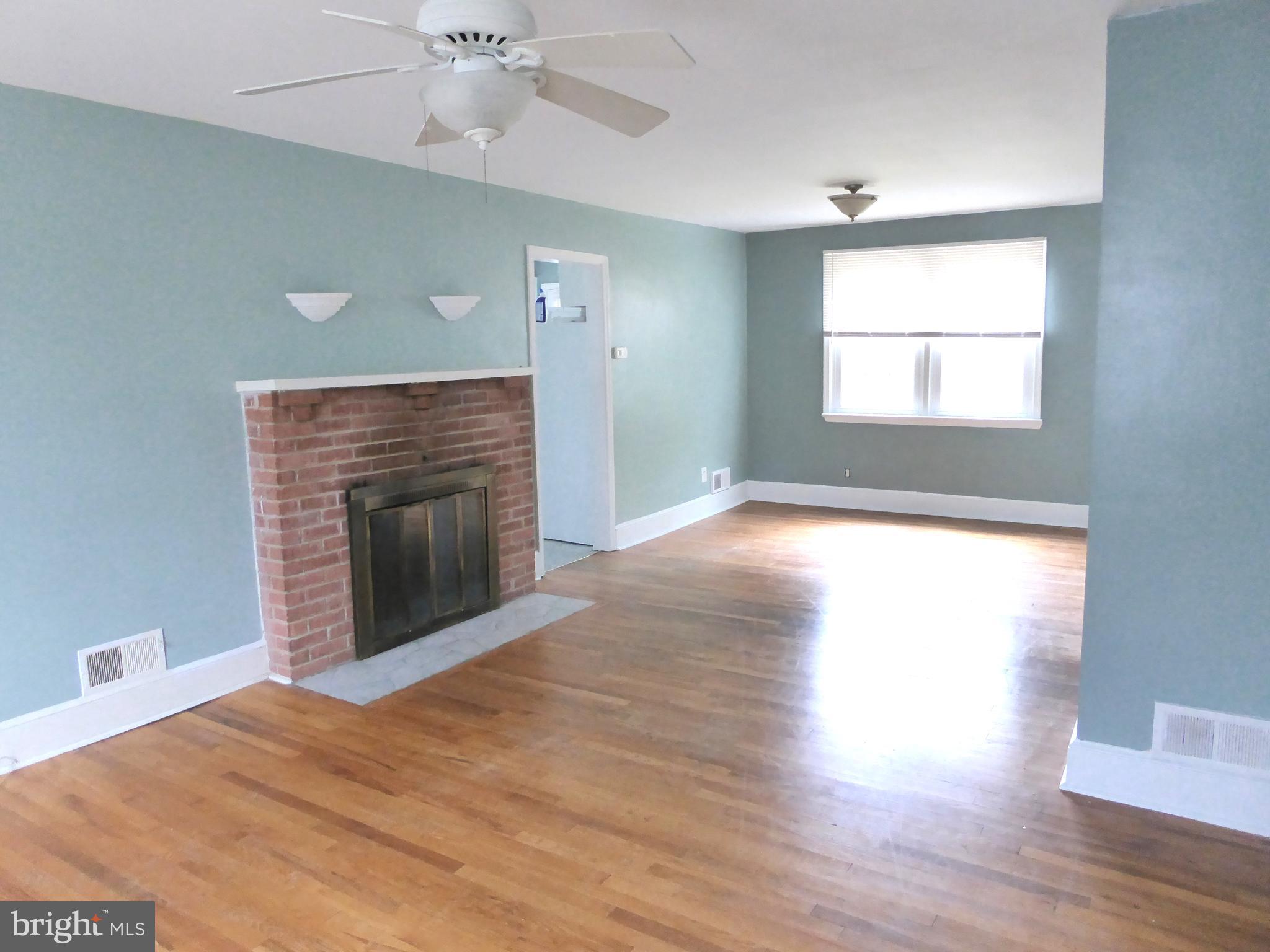 Wood-burning Fireplace in Living Room