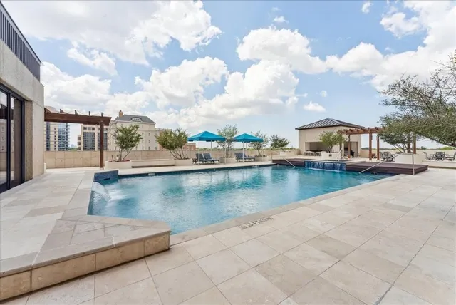 a view of a lake with houses