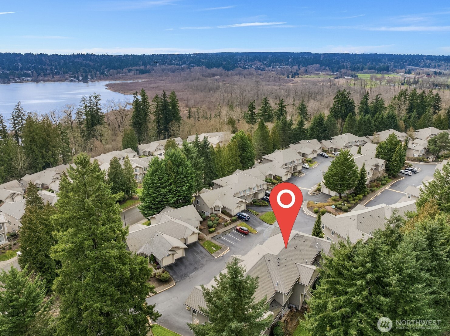 18646 Northeast 57th Way Redmond, WA 98052 - Photo 36 of 40 an aerial view of a house with a garden