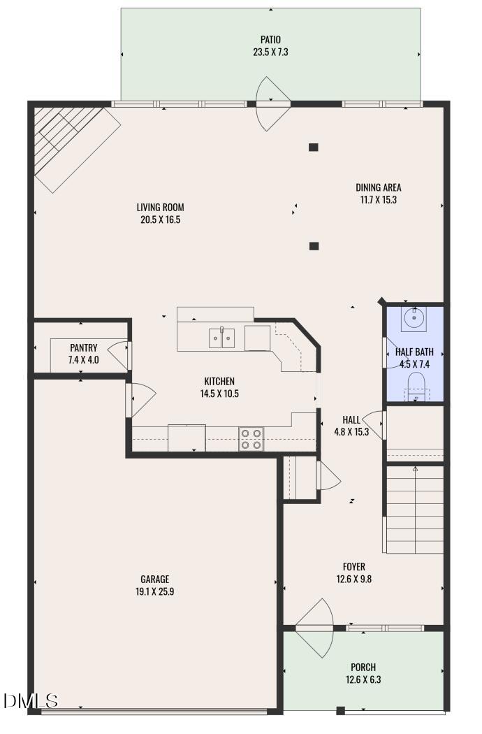 8005 Satillo Lane Raleigh, NC 27616 - Photo 48 of 49 first floor