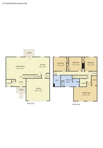 $2,500 | 413 Zenith Boulevard, Summerville, SC 29486