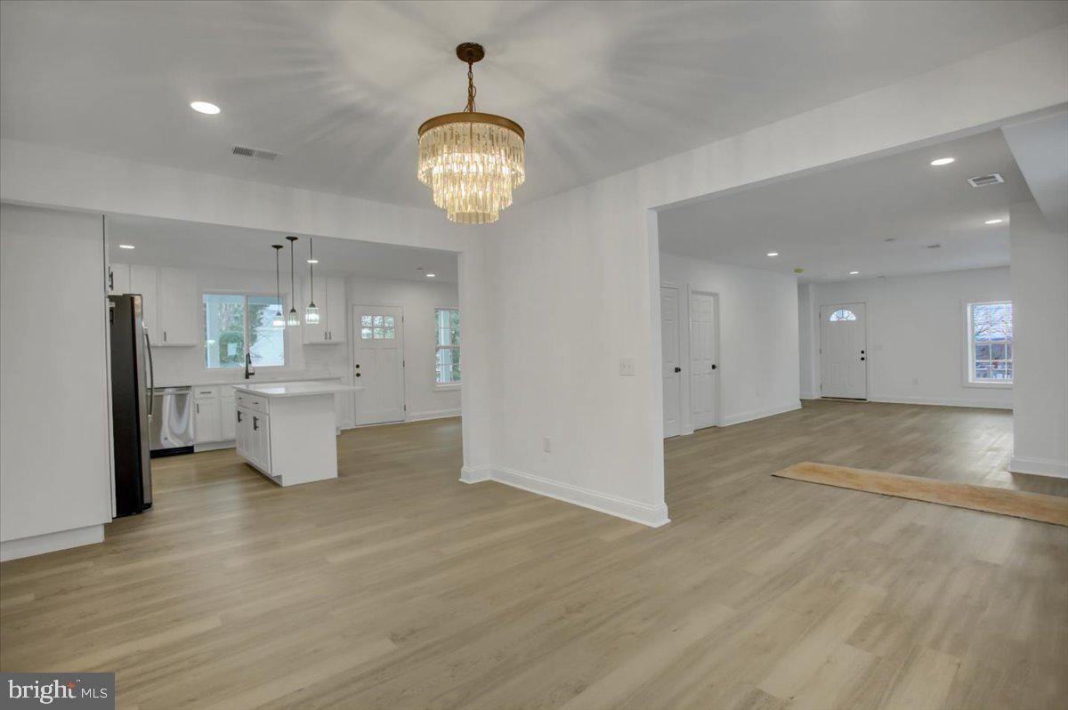 50 St Paul Street Boonsboro, MD 21713 - Photo 13 of 39 a view of a kitchen and a chandelier