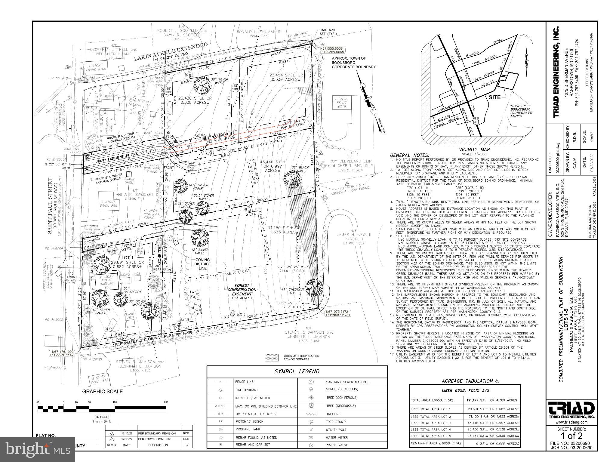 50 St Paul Street Boonsboro, MD 21713 - Photo 81 of 81 Site Plan for Proposed Development