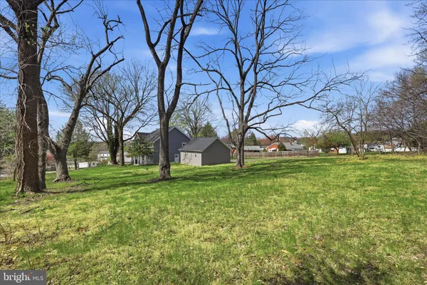 a view of a trees in front of a house