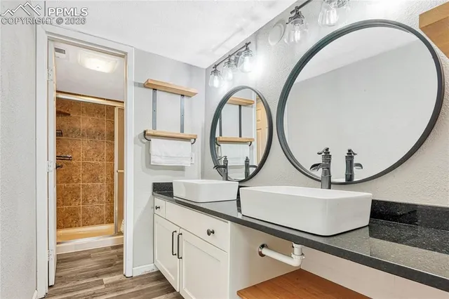 a close view of light fixtures and entryway