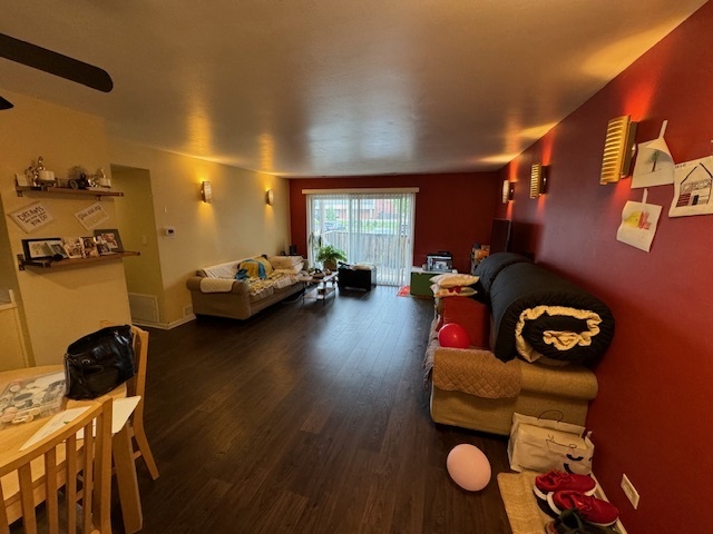1802 Plum Grove Road, Unit 1D Rolling Meadows, IL 60008 - Photo 3 of 14 a living room with furniture and a window