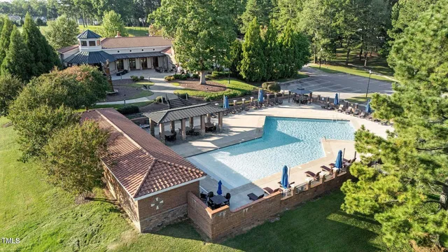 a view of outdoor space with garden and deck