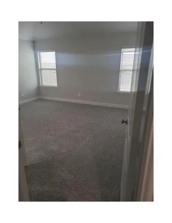 a bathroom with a window