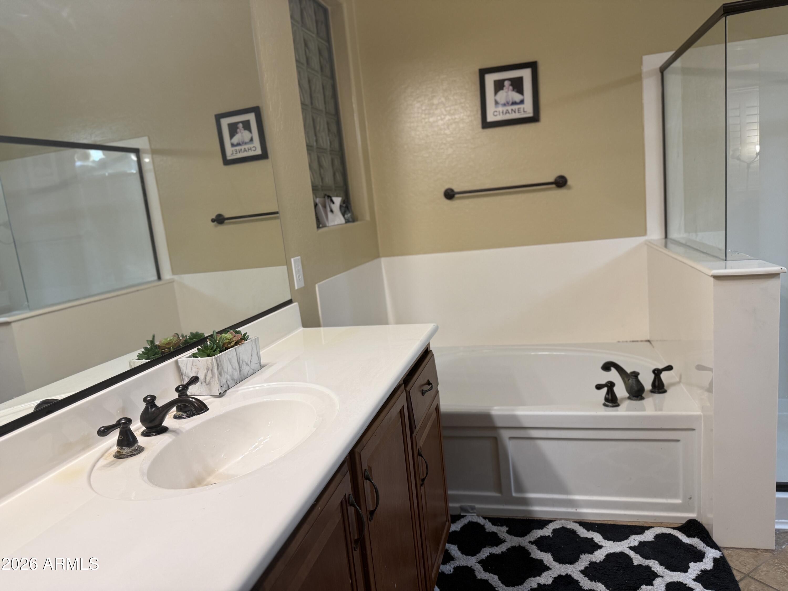 16121 West Berkeley Road Goodyear, AZ 85395 - Photo 15 of 20 a bathroom with a sink and a mirror