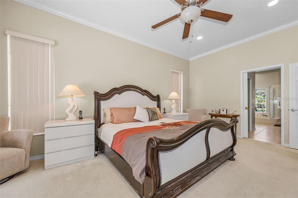 1151 Arlinbrook Drive Trinity, FL 34655 - Photo 43 of 69 a bedroom with a bed and a chandelier