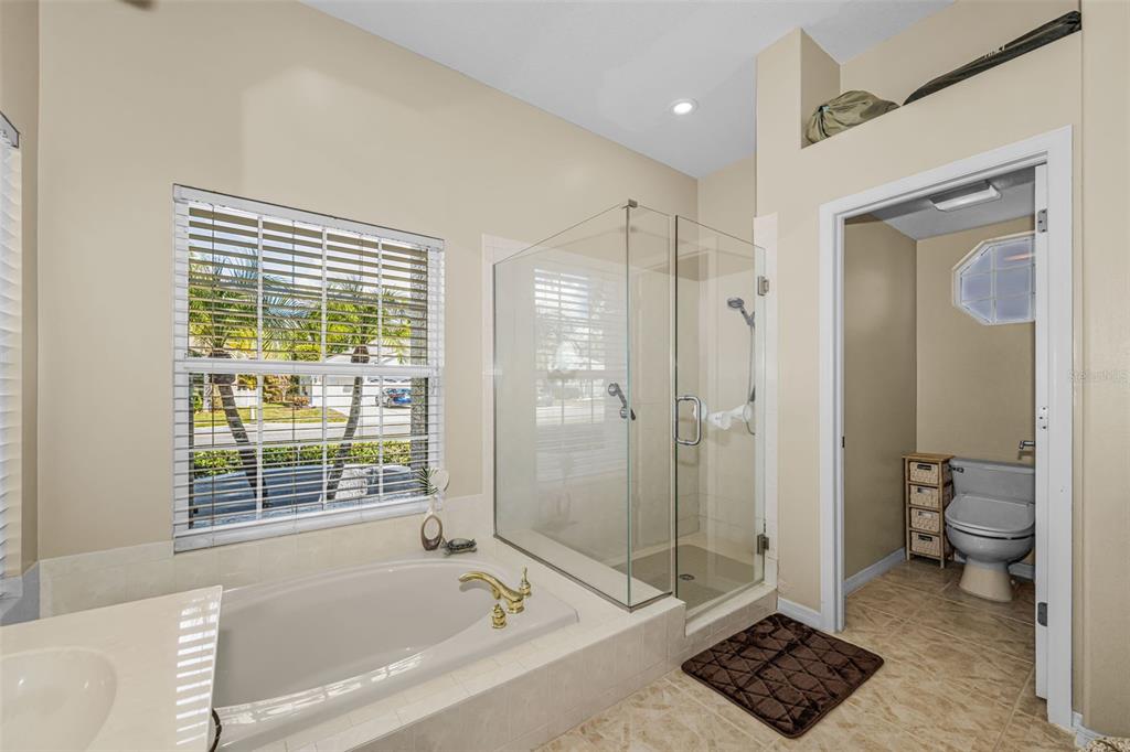 1151 Arlinbrook Drive Trinity, FL 34655 - Photo 46 of 69 a bathroom with a tub shower and toilet