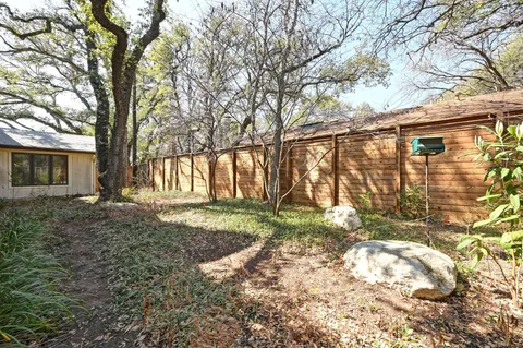 a backyard of a house