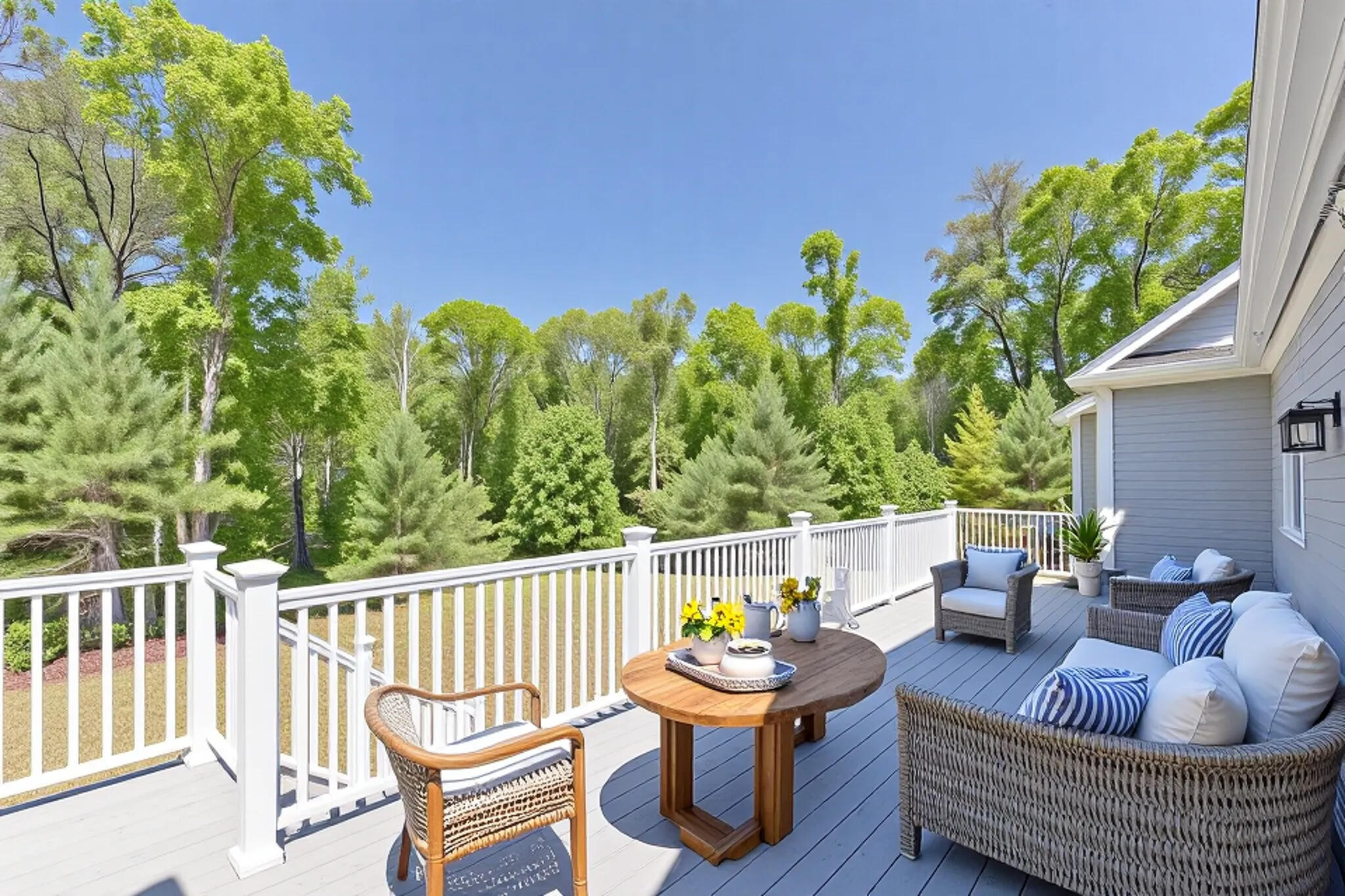 84 Hooppole Road Mashpee, MA 02649 - Photo 42 of 54 a outdoor living room with furniture and a garden