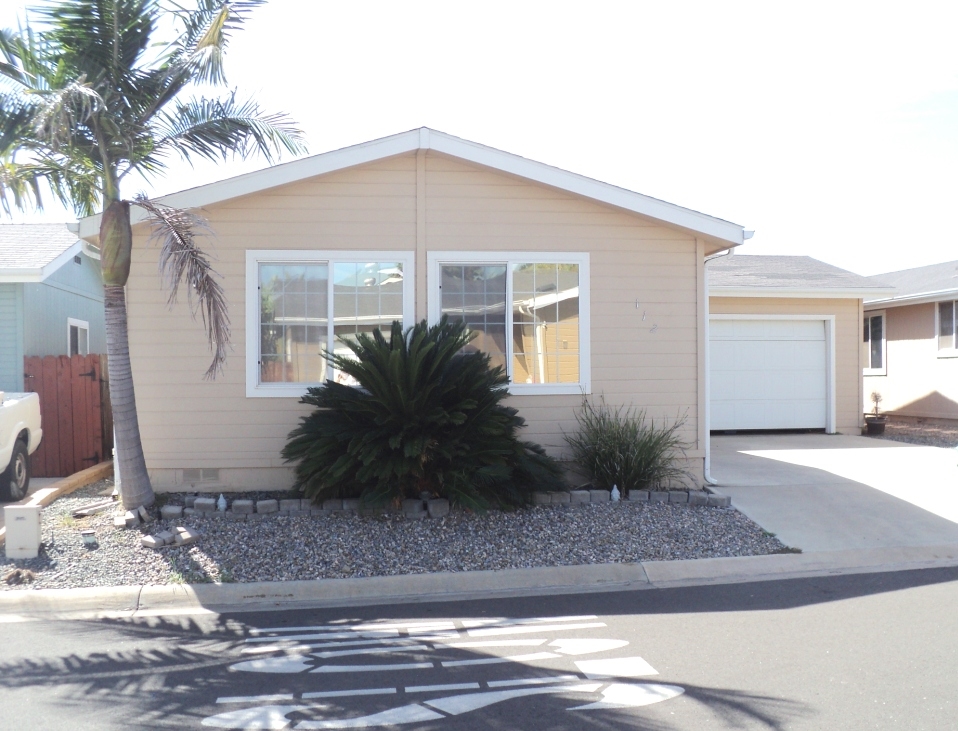 This home has good curb appeal and shows very nicely. There is a large sago palm in the front planter.