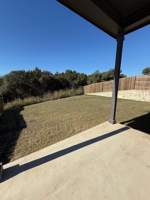 1432 Ridge Runner Drive Georgetown, TX 78628 - Photo 26 of 27 Fenced backyard featuring a patio area