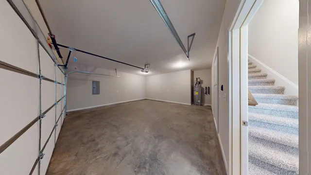 a view of hallway with stairs