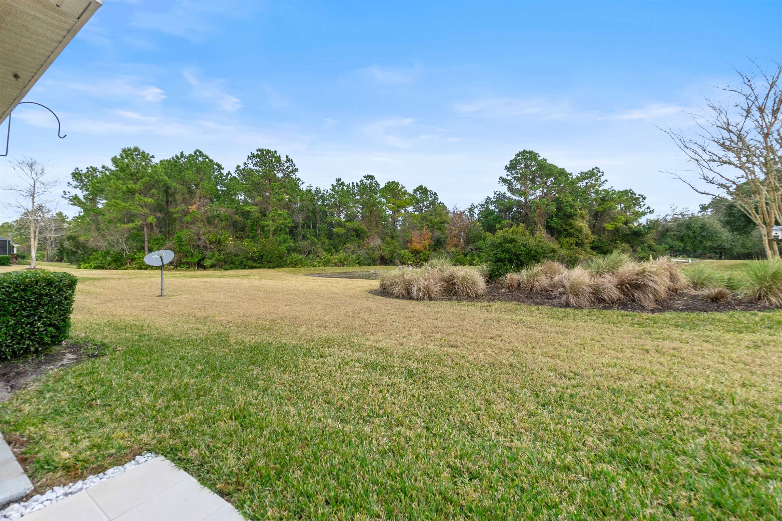 18 Amistad Drive St. Augustine, FL 32086 - Photo 27 of 37 a backyard of a house with lots of green space