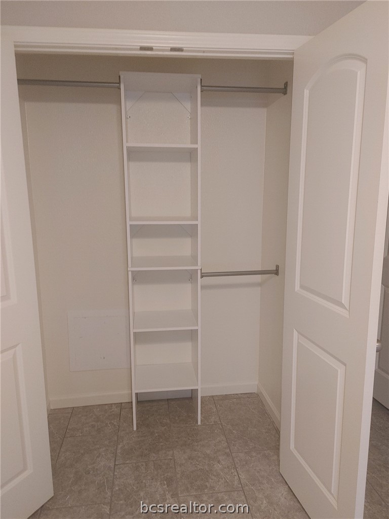 4212 Old College Road, Unit 3 Bryan, TX 77801 - Photo 5 of 9 a view of an empty walk in closet