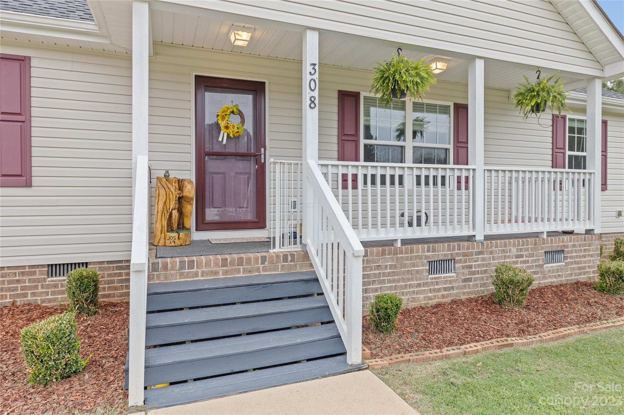 308 Fleetwood Road York, SC 29745 - Photo 4 of 25 a view of front door of house with stairs