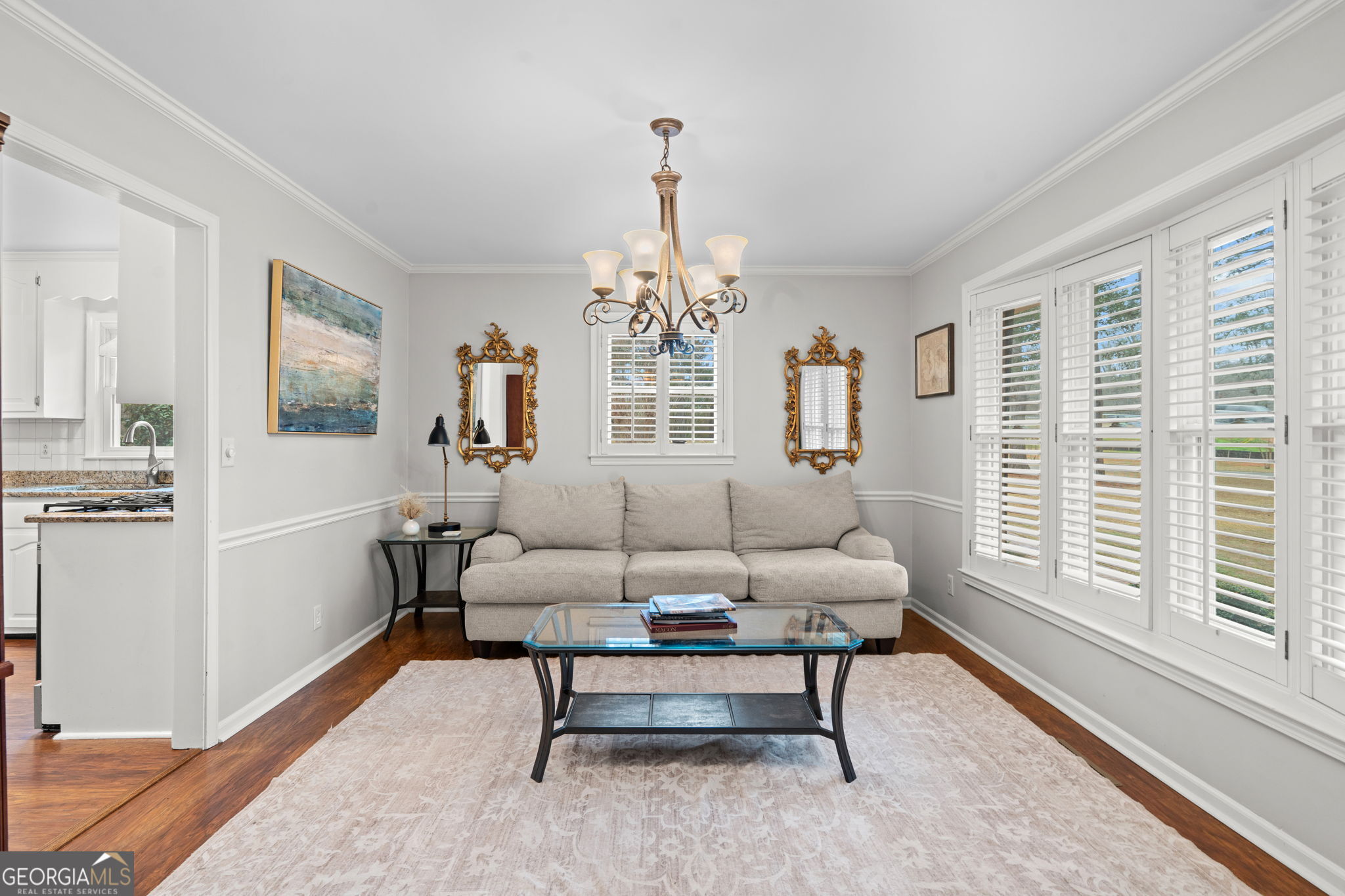 732 Bass Road Macon, GA 31210 - Photo 14 of 57 a living room with furniture and a large window