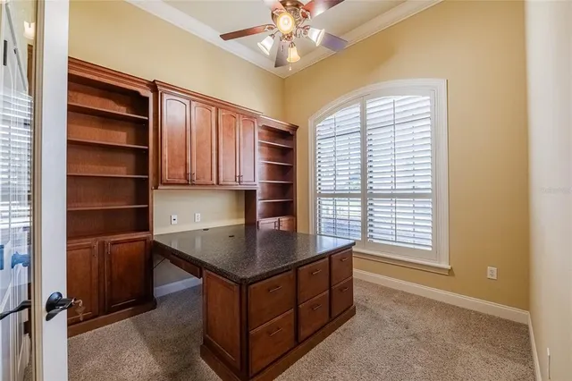 a room with furniture and window