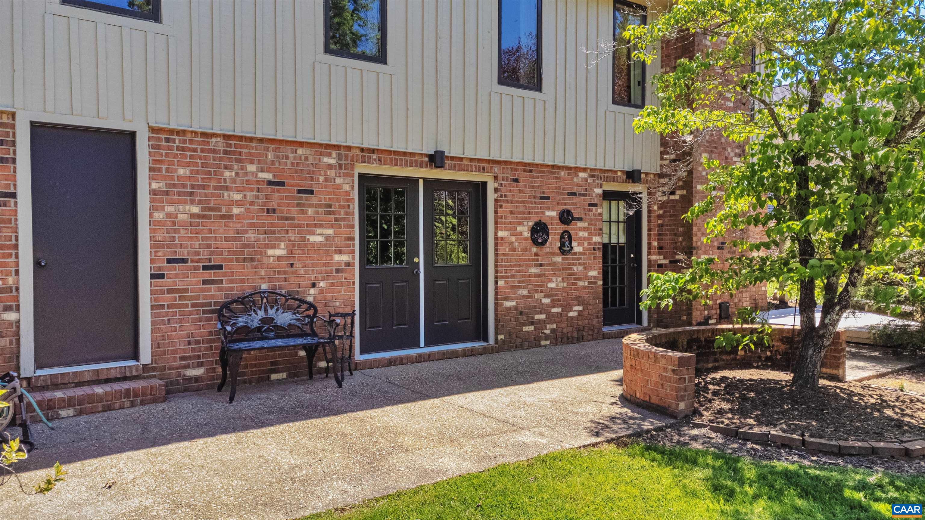 304 Club Road Louisa, VA 23093 - Photo 36 of 55 We came out the Right door. Wonderful patio. Left Door is to the Mechanical Room.