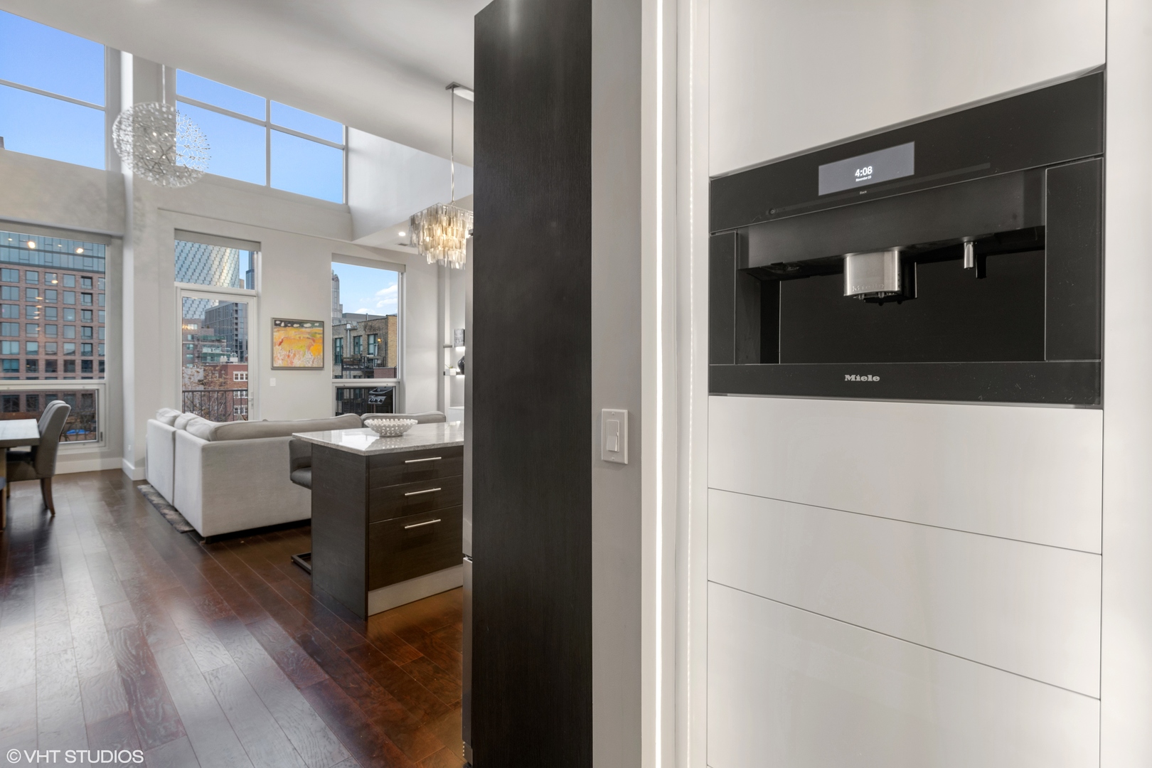 18 North Carpenter Street, Unit PHS Chicago, IL 60607 - Photo 14 of 33 a view of living room with furniture and wooden floor