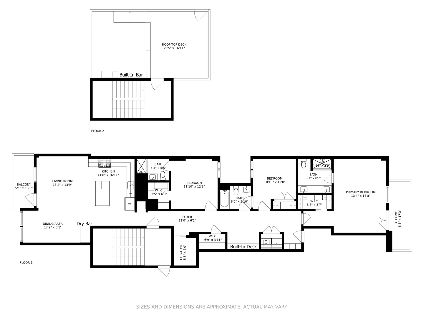 18 North Carpenter Street, Unit PHS Chicago, IL 60607 - Photo 33 of 33 a picture of a floor plan