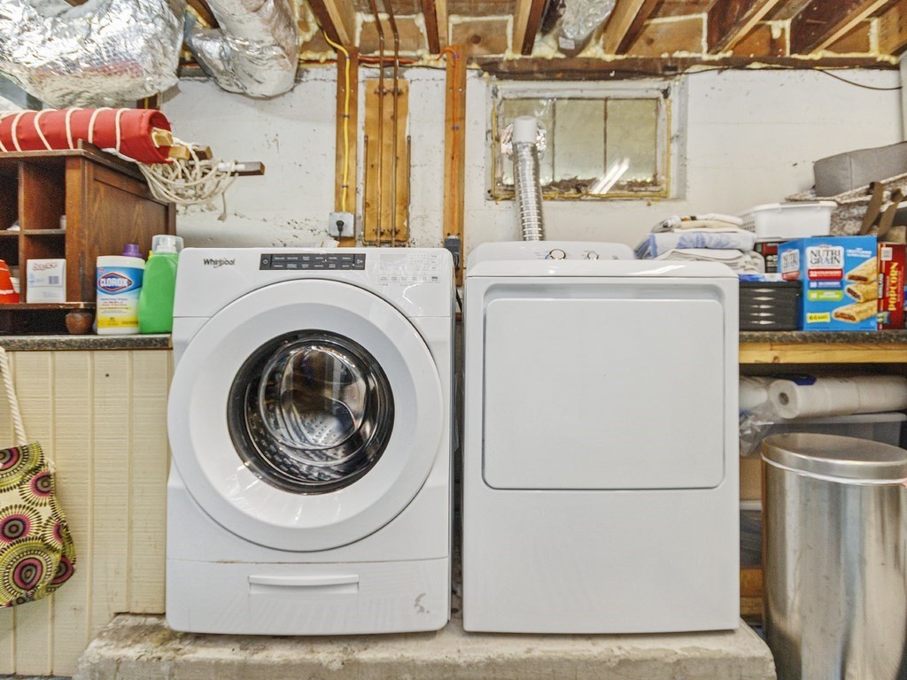 435 Old Post Road Walpole, MA 02081 - Photo 27 of 36 a utility room with dryer and washer