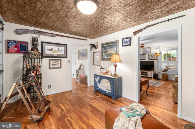 a workspace with furniture and window