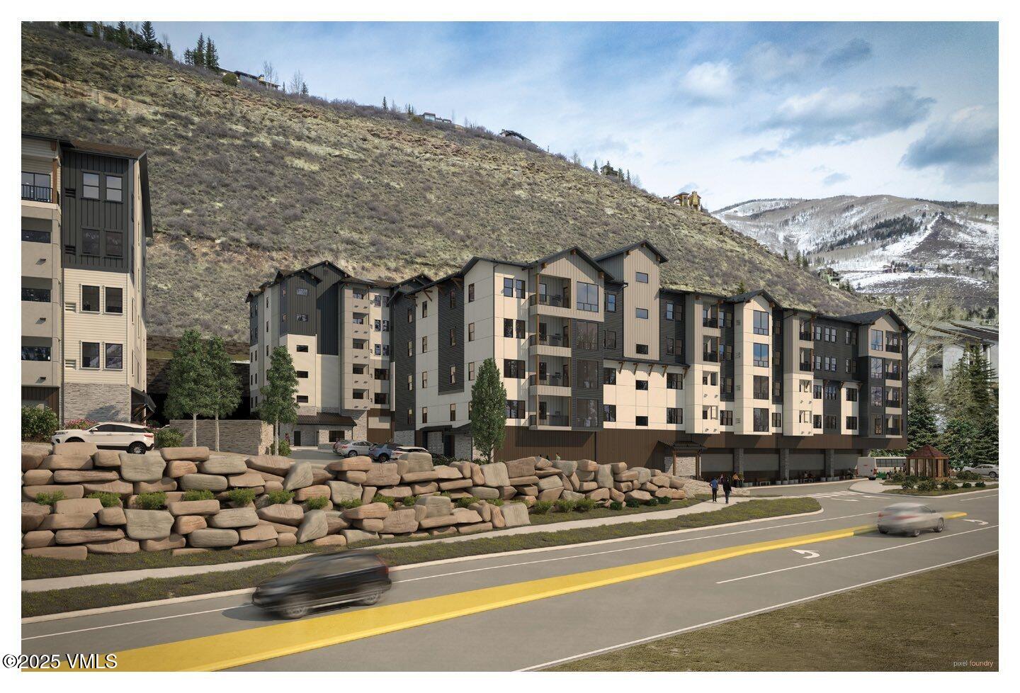 1281 North Frontage Road West, Unit A206 Vail, CO 81657 - Photo 7 of 14 front view of a building with a street