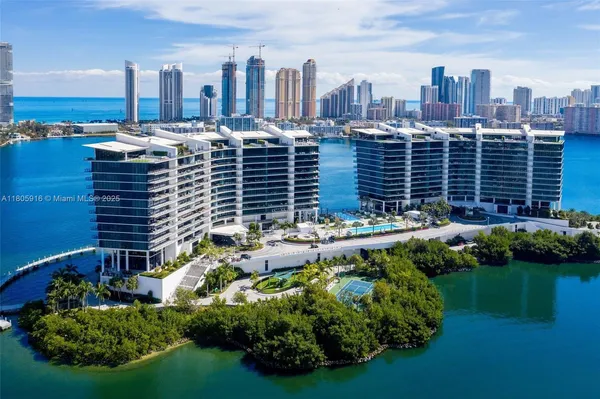 a view of a city with tall buildings