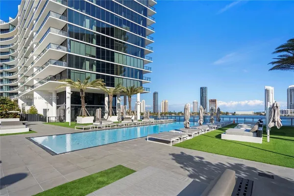 a view of a city with tall buildings