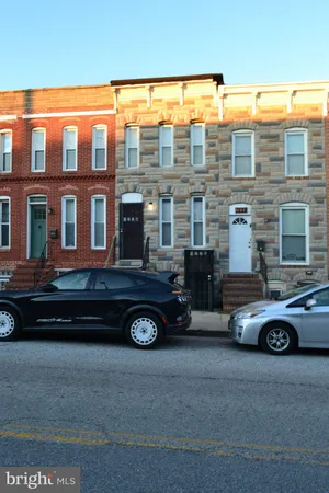 a view of a building from a balcony
