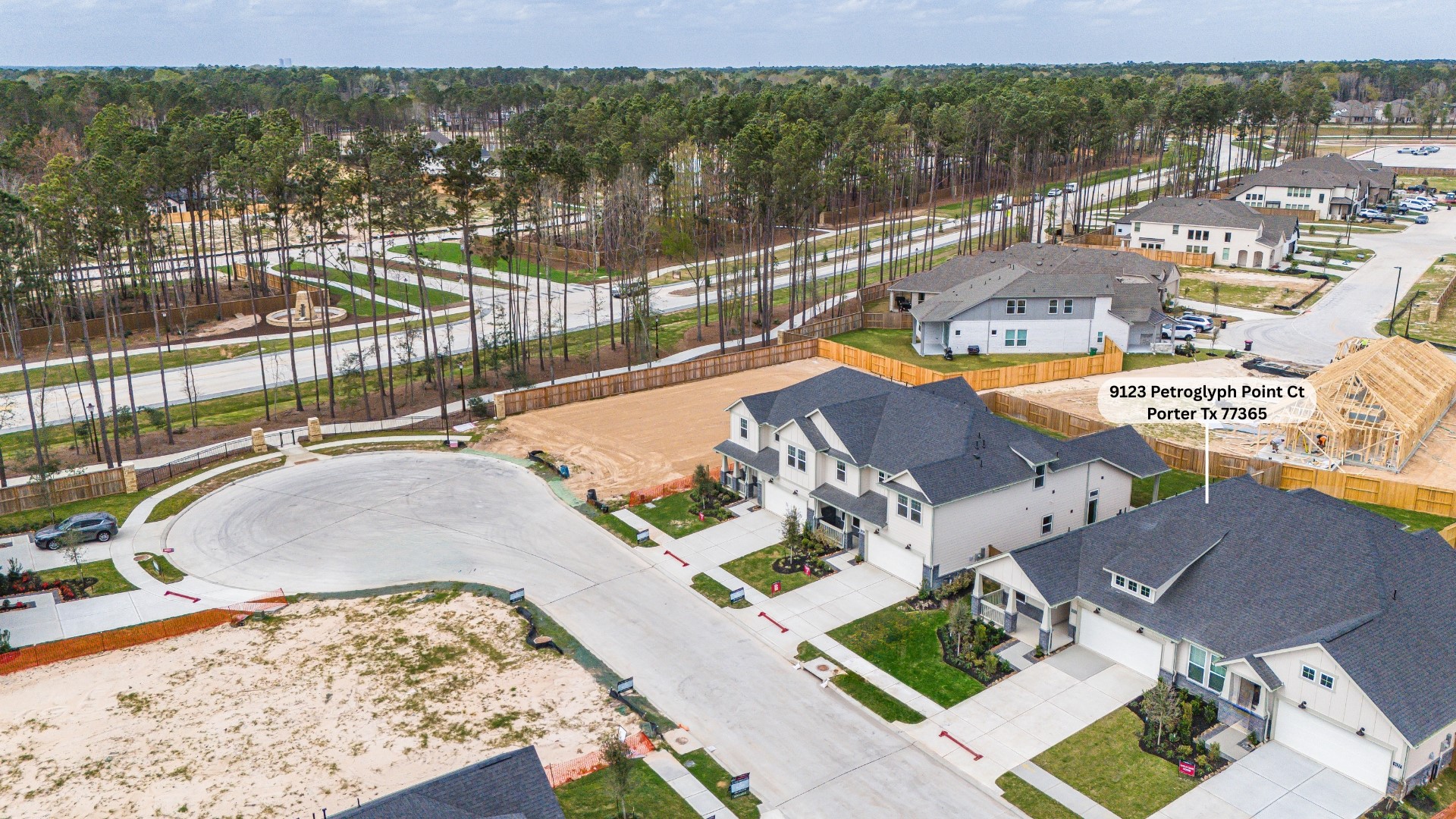 9123 Petroglyph Pt Court Porter, TX 77365 - Photo 3 of 43 an aerial view of a house with a ocean view