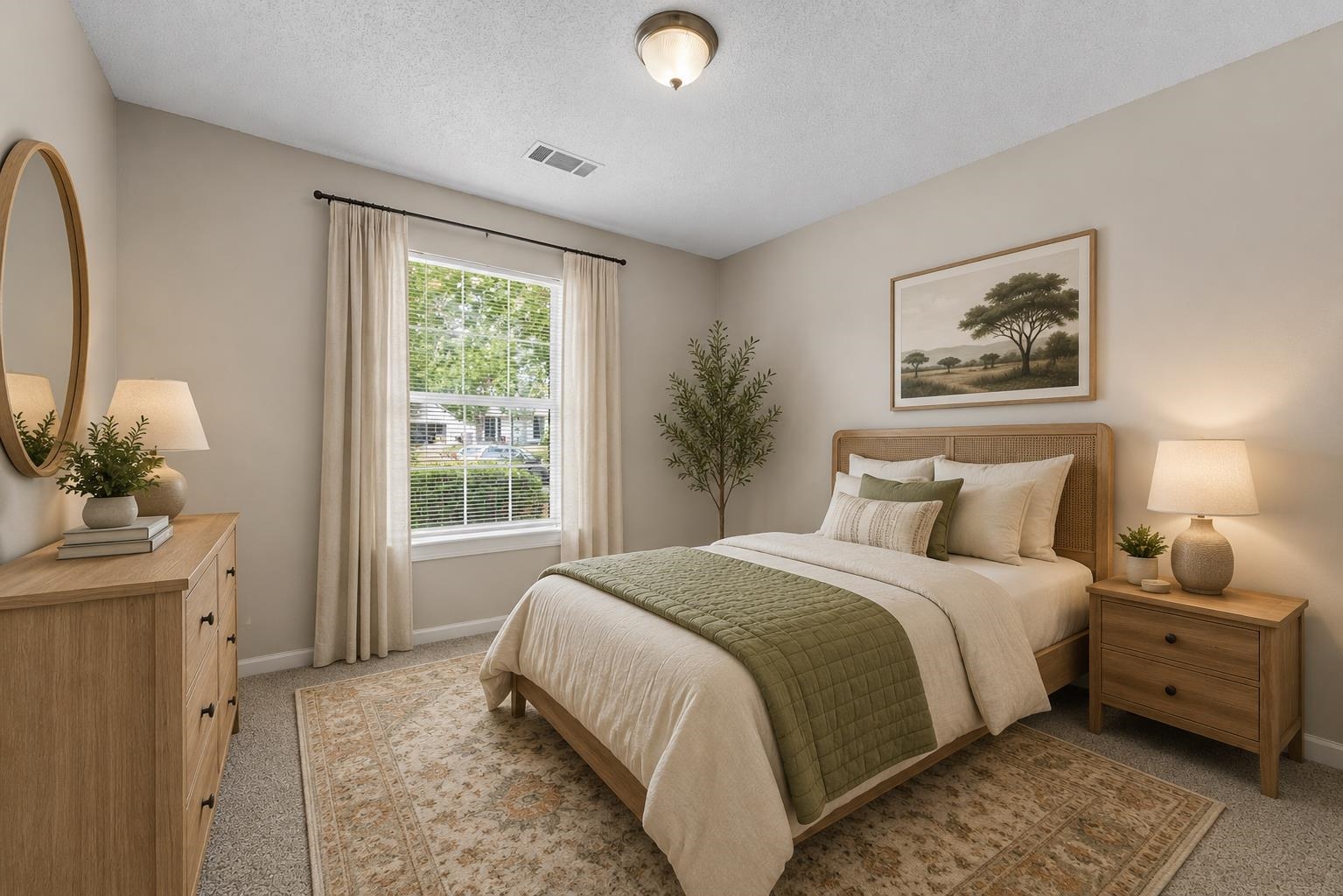 5339 Shady Ridge Cove Memphis, TN 38141 - Photo 22 of 31 The third bedroom features new carpet, fresh neutral paint, and a versatile layout ready to fit your lifestyle needs. A large window brings in beautiful natural light throughout the day.