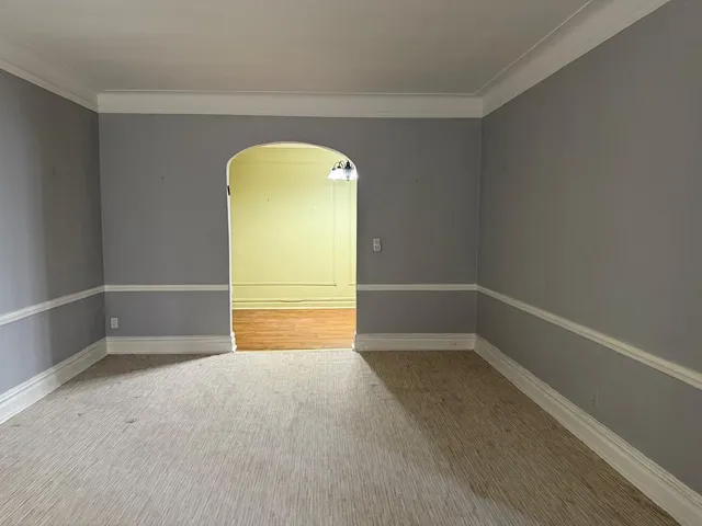 a view of a room with cabinet