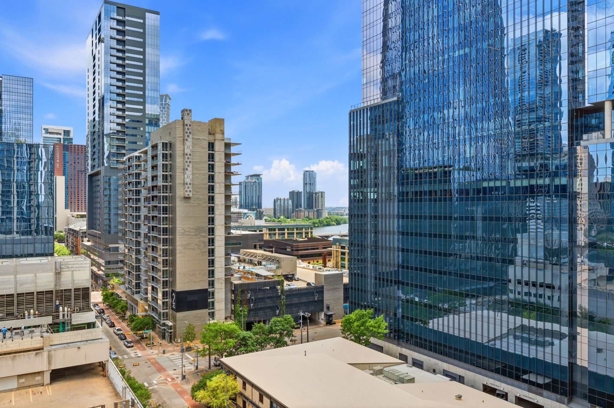 360 Nueces Street, Unit 1303 Austin, TX 78701 - Photo 40 of 40 a city view with tall buildings