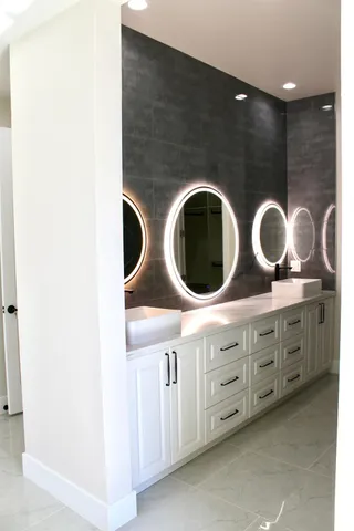 a close view of cabinets