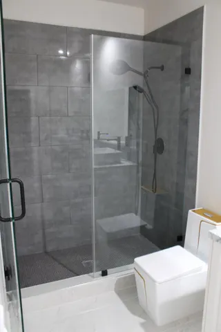 a view of a room with an empty space