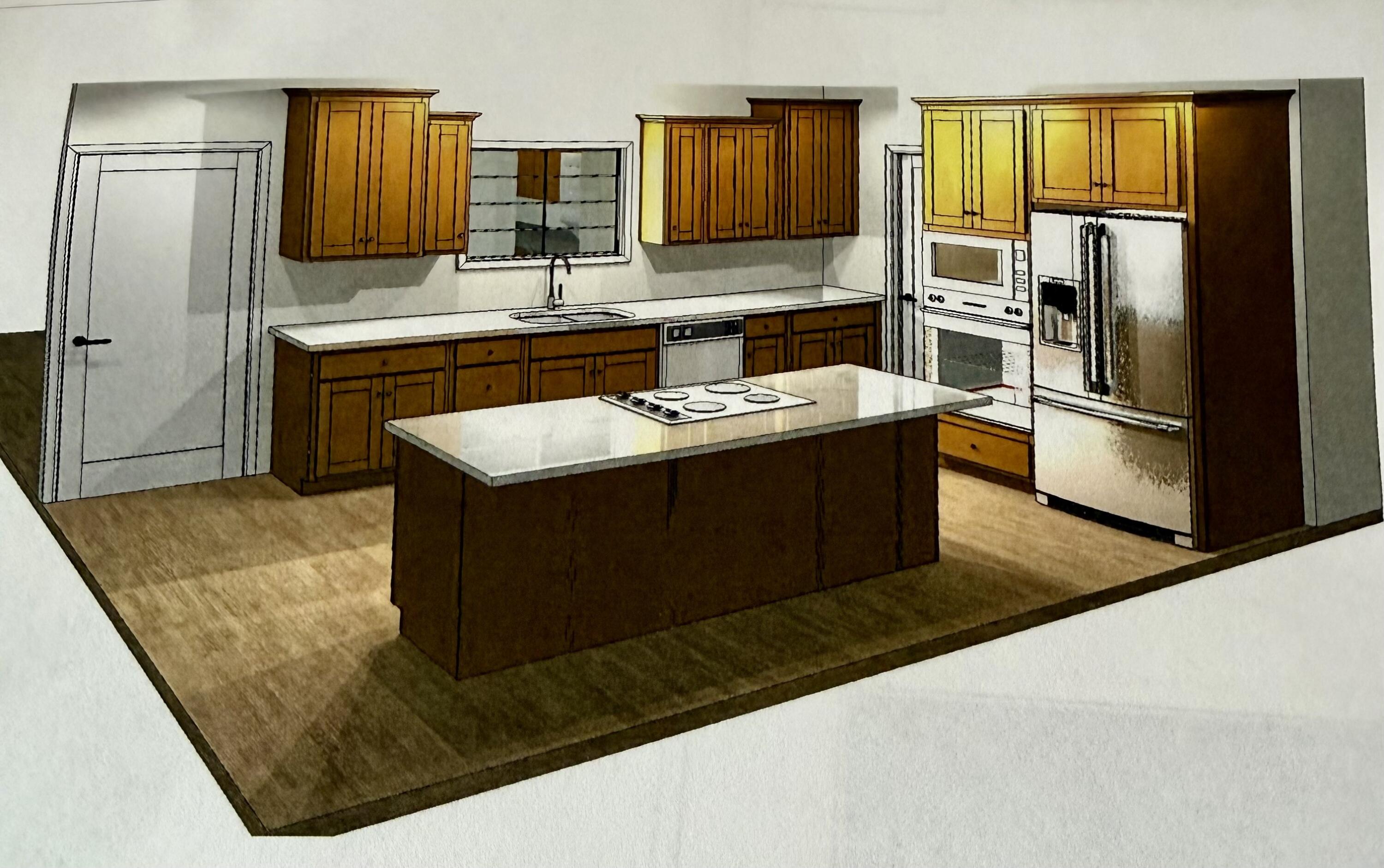 16 Oxbow Ranch Road Sheridan, WY 82801 - Photo 24 of 58 Single Kitchen Rendering Picture