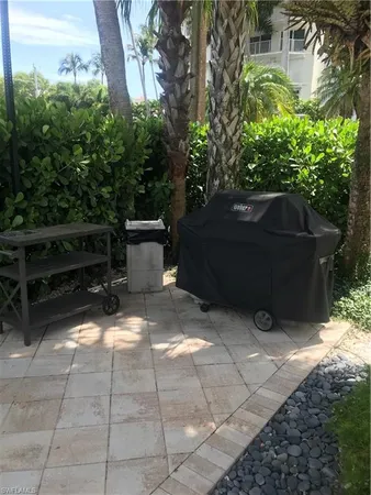 a view of backyard with green space