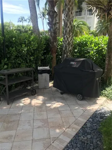 a view of backyard with green space