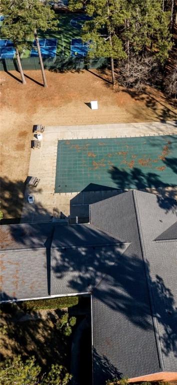 10036 Burford Court Villa Rica, GA 30180 - Photo 13 of 16 a view of a backyard and a lake