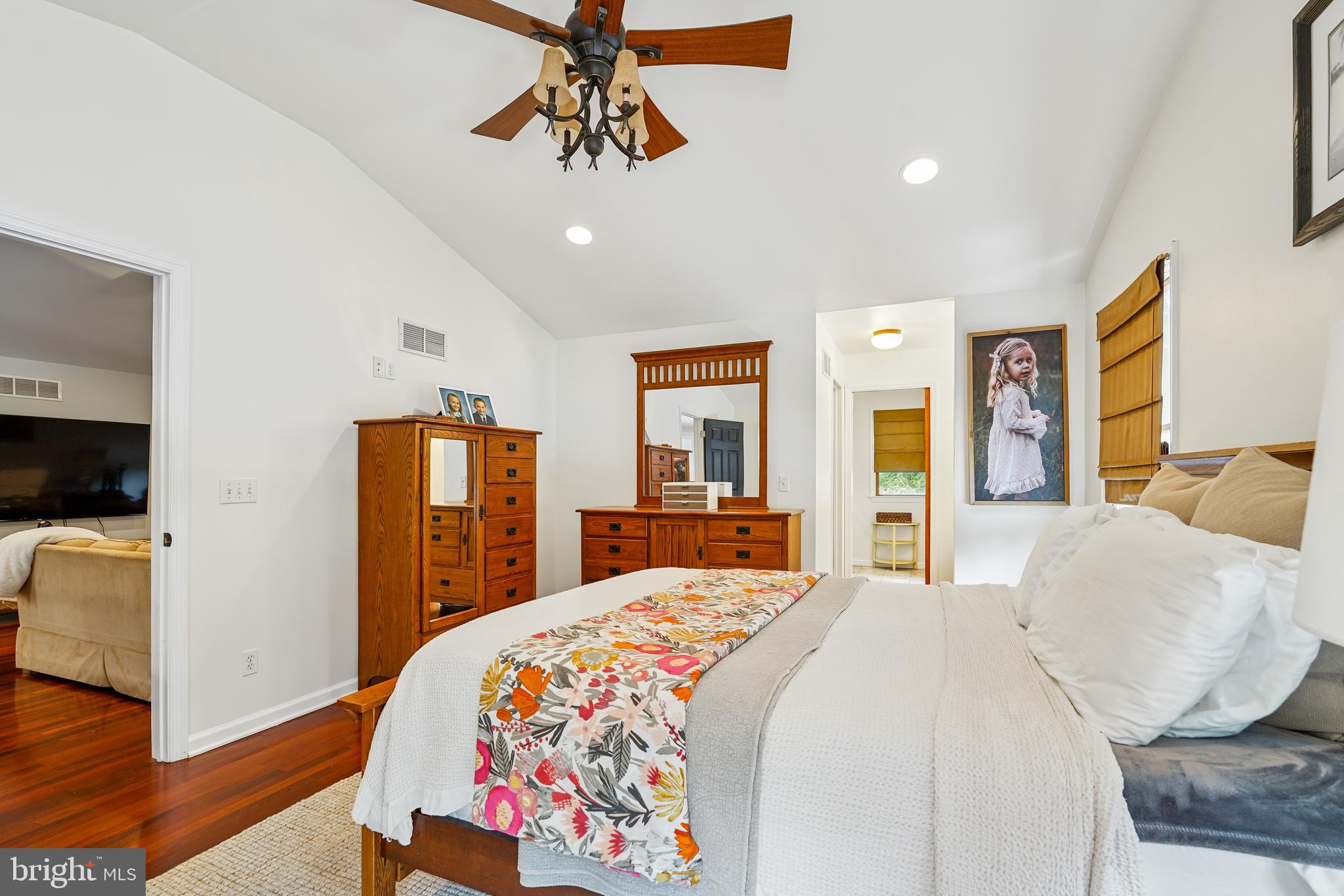 410 Star Rte Road Elkton, MD 21921 - Photo 20 of 40 a bedroom with a bed and a flat screen tv